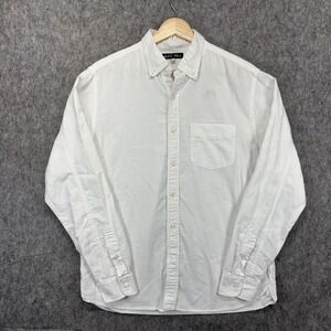 Alex Mill Button Down Shirt Men's Medium Cotton White Long Sleeve